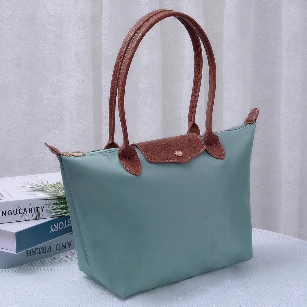 Elegant sage and Brown Tote Bag
